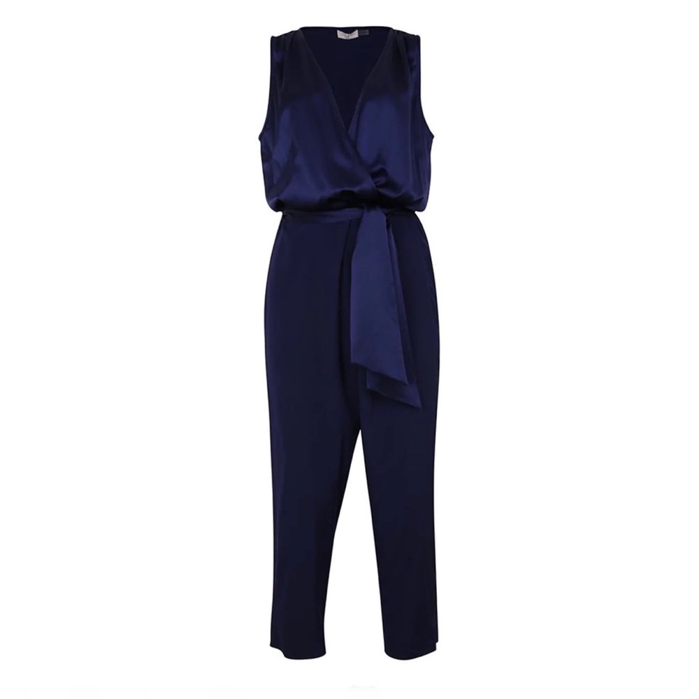 Ramy Brook Alvina Silk Navy Jumpsuit